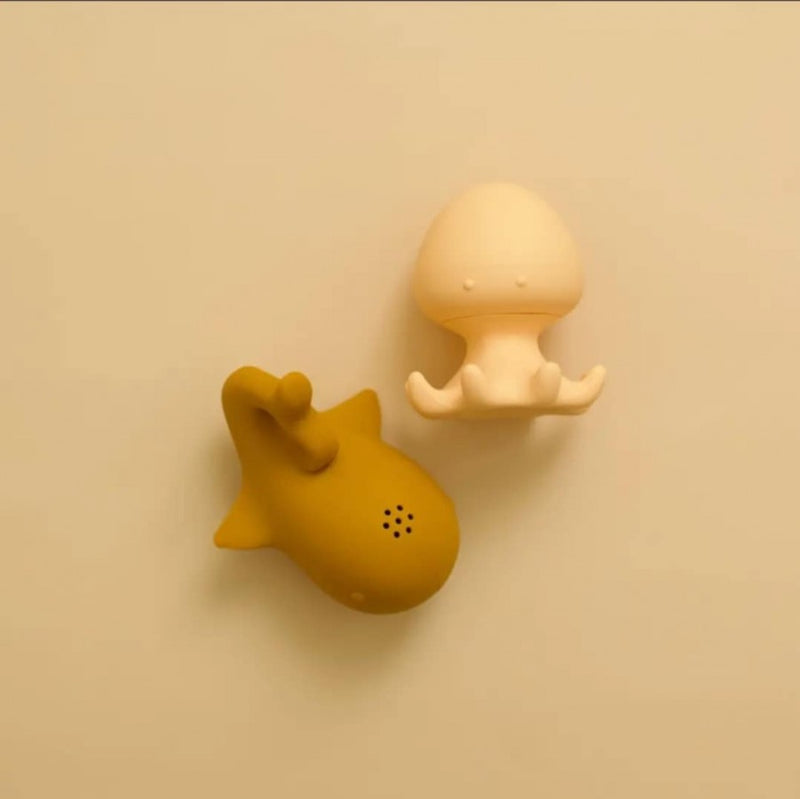 Silicone Bath Toys - Ochre/Sunset