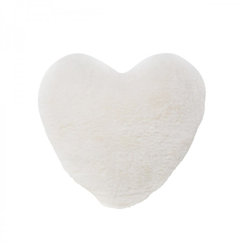 White Heart Cushion