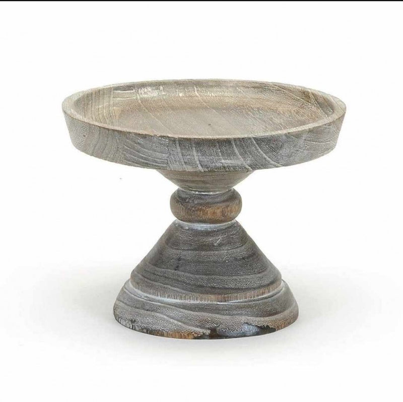 Round Wood Pedestal