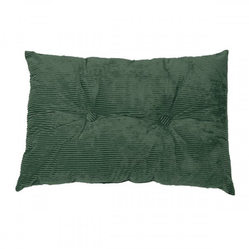 Corduroy Green Oblong Decorative Pillow