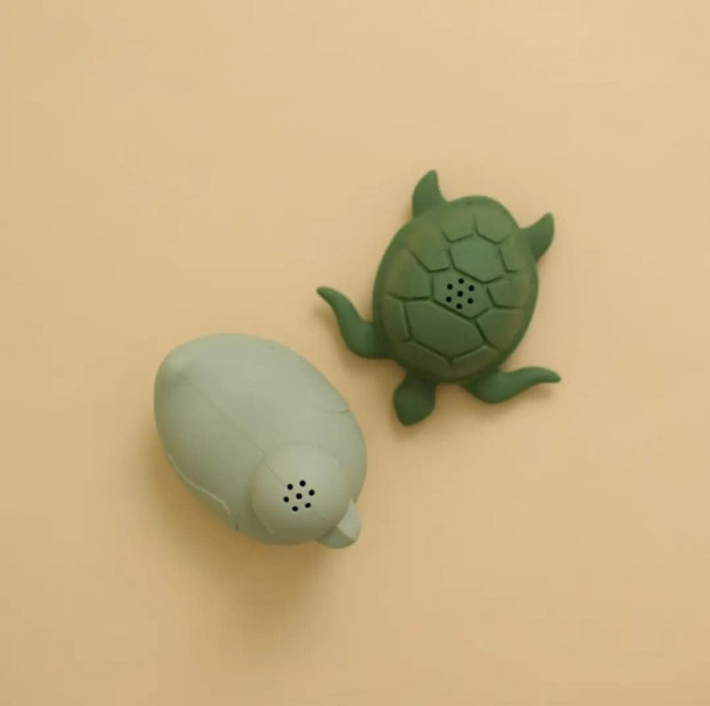 Silicone Bath Toys - Sage/Leaf