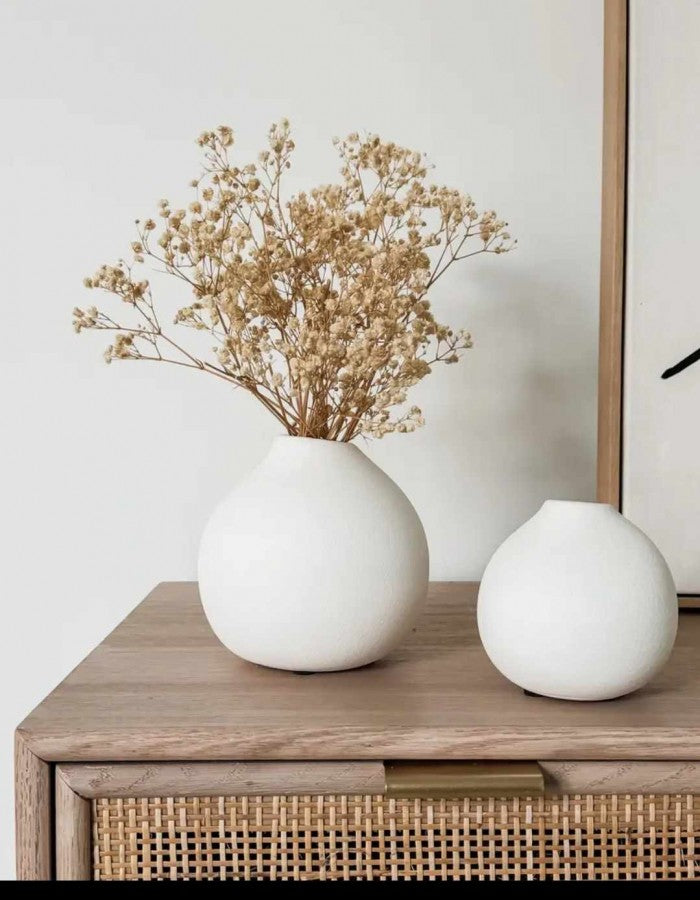 Momo Ceramic Textured Vase - SM