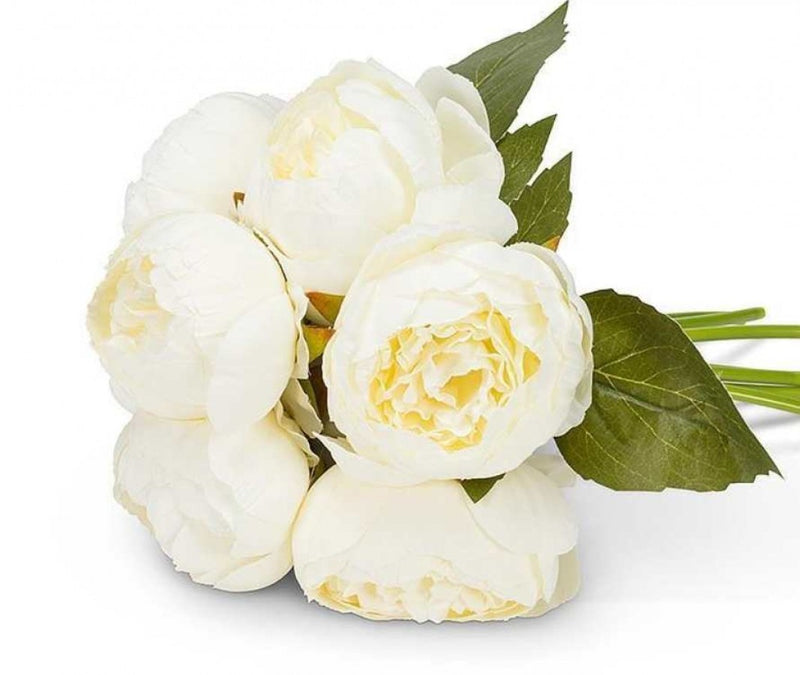 Full Peony Bouquet - White