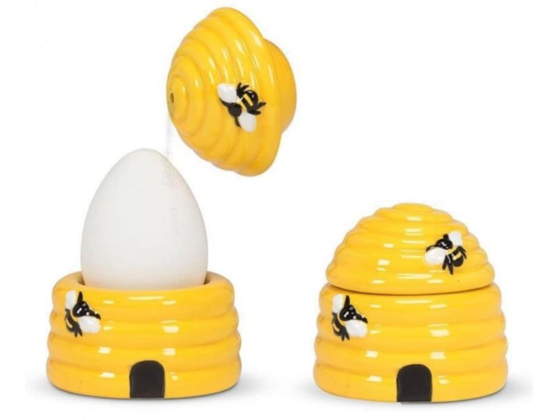 Beehive Egg Cup W/Salt Shaker