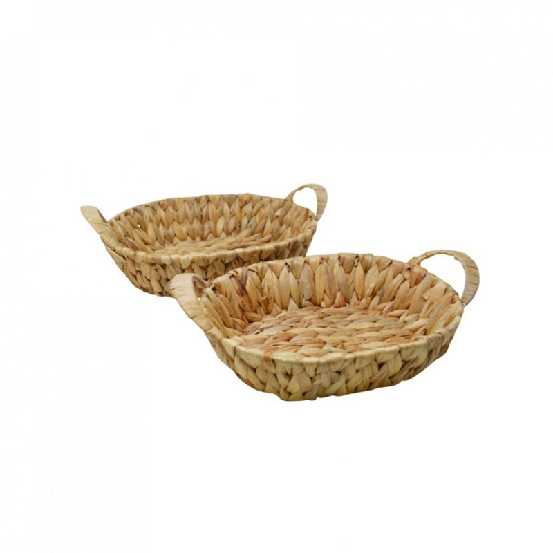 Water Hyacinth Oval Baskets - S