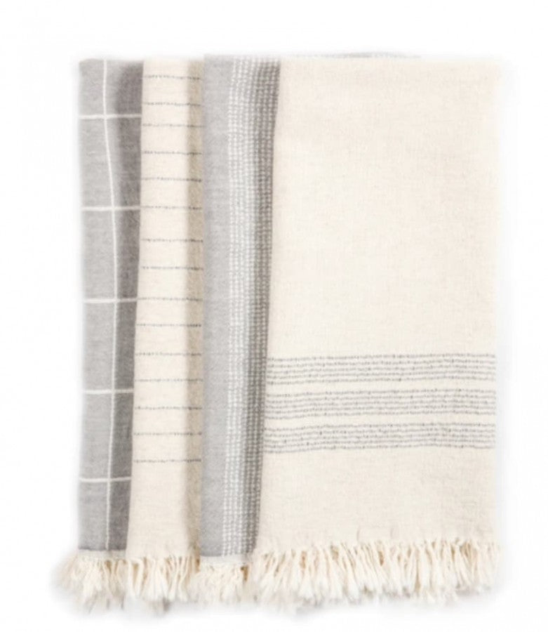 Allure Kitchen Towel Set of 4 - Slate Grey