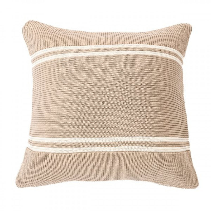 Hudson Taupe Knit Decorative Pillow