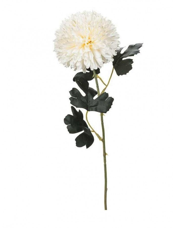 Ball Flower Stem - White