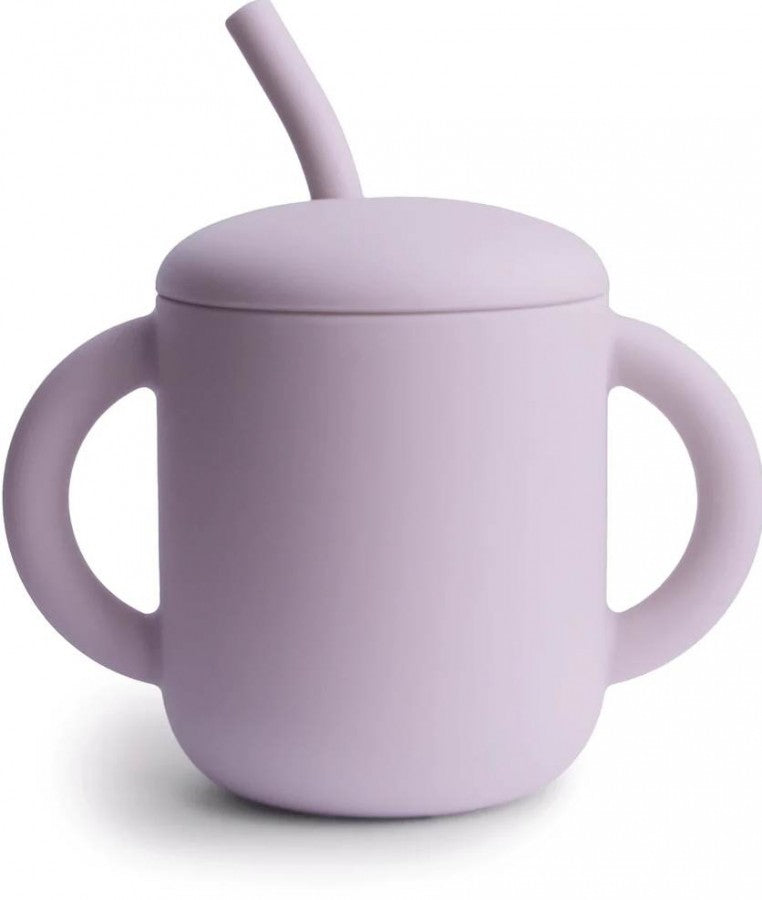 Training Cup & Straw - Soft Lilac