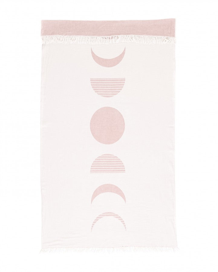 The Moon Phase Towel - Rosewood