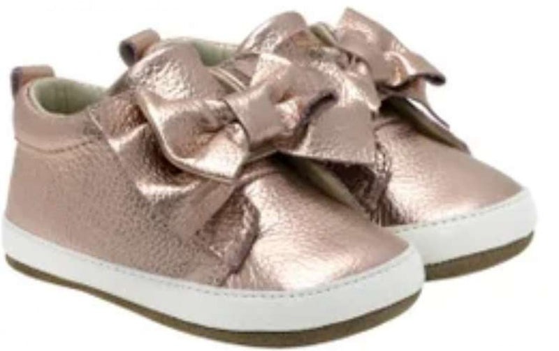 First Kicks - Aria - Rose Gold Leather - 6-9M