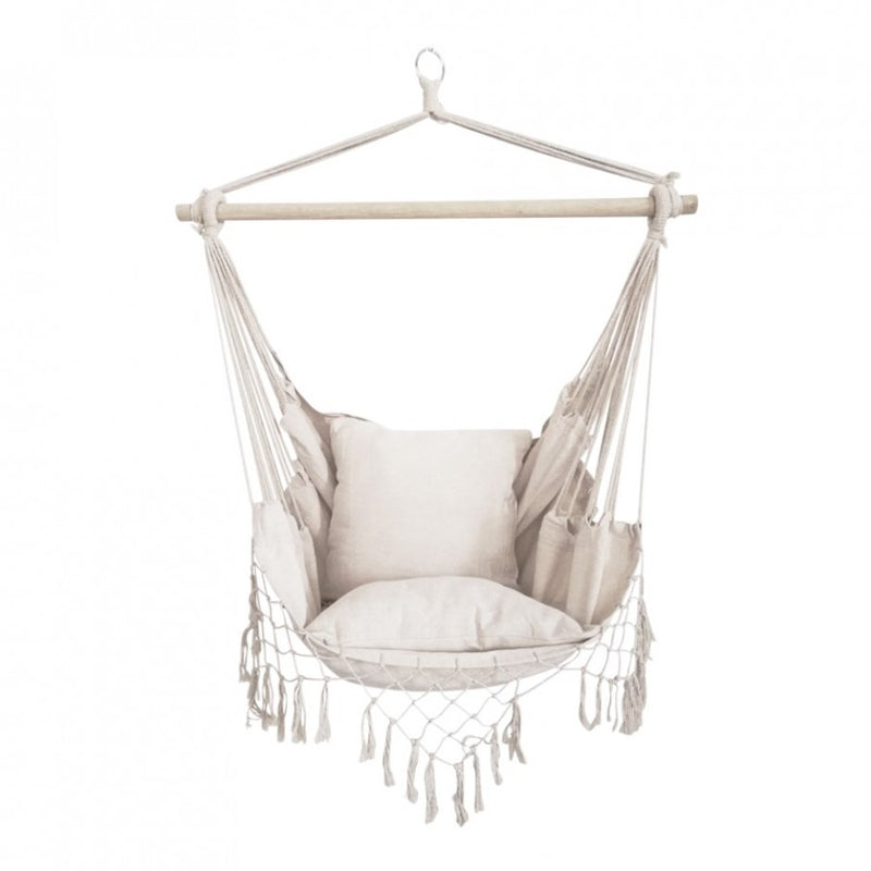 Macrame Hammock Cream Chair