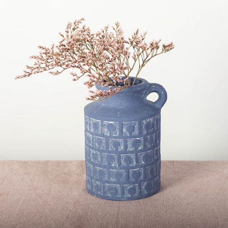 Blue Vase W/Handle