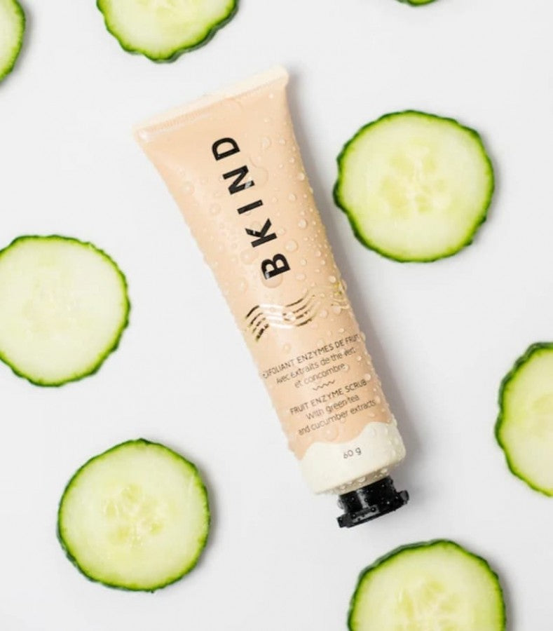 BKIND - Facial Scrub - Fruit Enzyme W/Green Tea & Cucumber Extracts