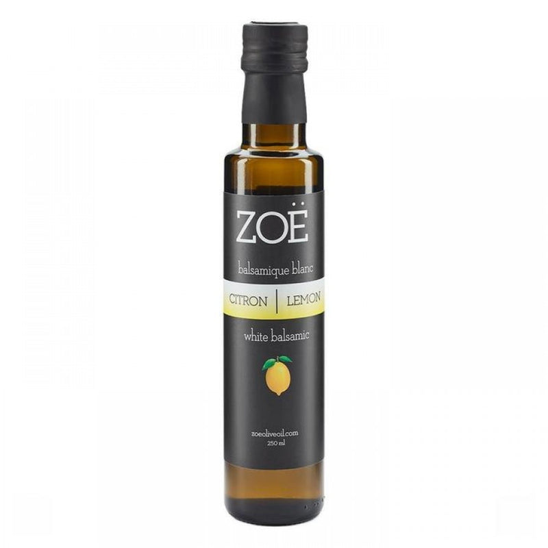 Zoe Lemon Infused White Balsamic Vinegar 250ml