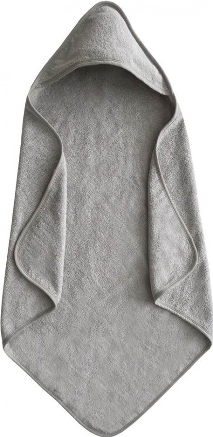 Organic Cotton Baby Hooded Towel - Grey