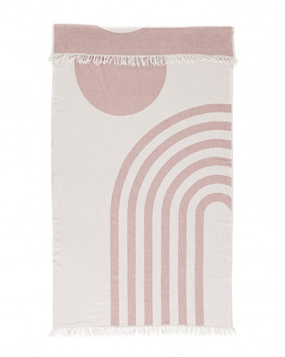 The Retro Curve Towel - Rosewood