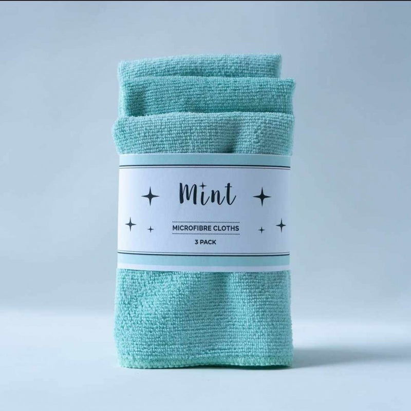Mint Cleaning - Microfibre Cloth - 3pk