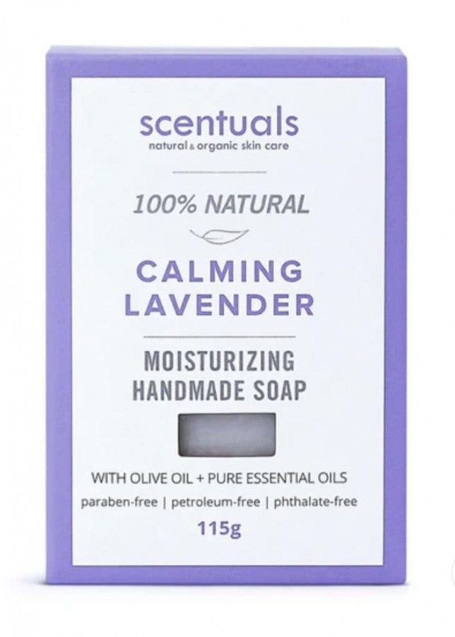 Scentuals Natural & Organic Calming Lavender Bar Soap