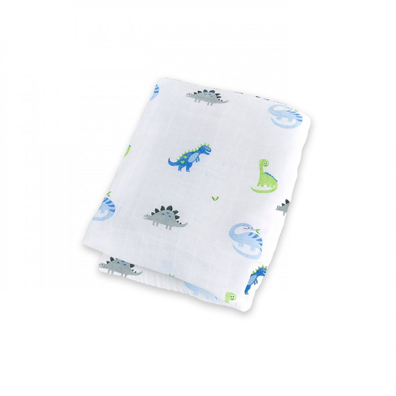 Prehistoric Pals Cotton Muslin Swaddle