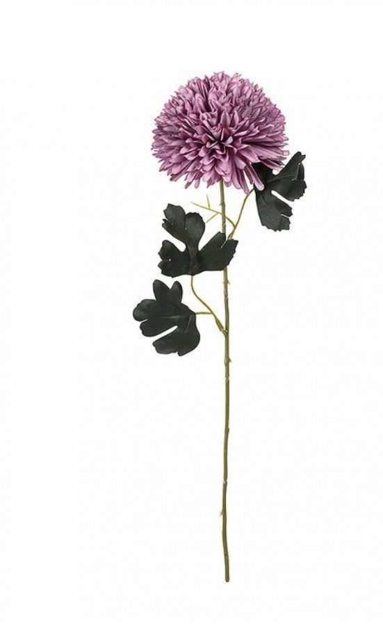 Ball Flower Stem - Dark Purple