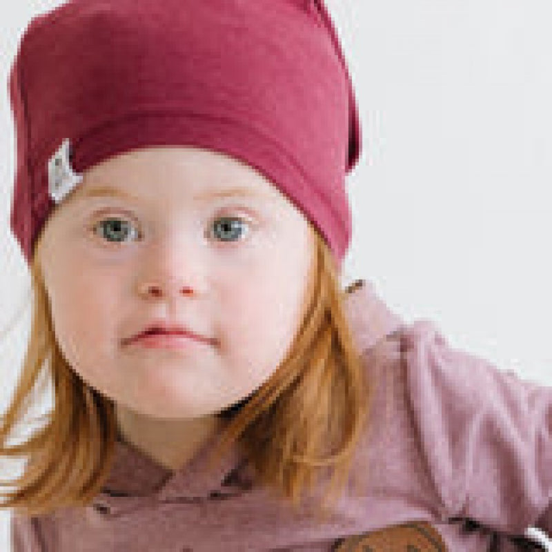 Pinot Maroon Bamboo Slouchy Hat - 3-12M