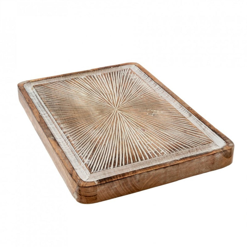 Brook Carved Tray - Rectangle