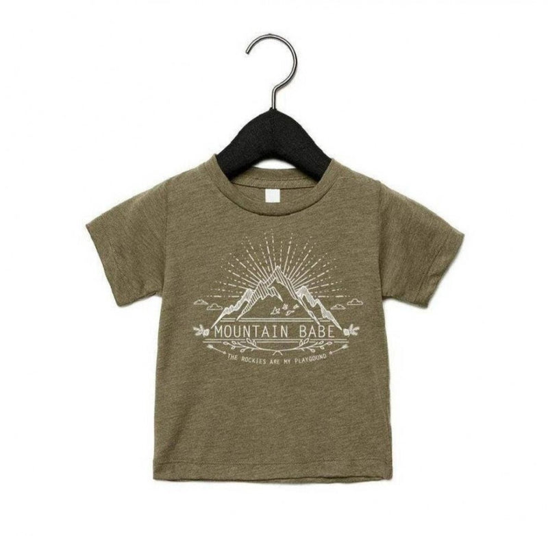 Mountain Babe Tee - 2T - Olive