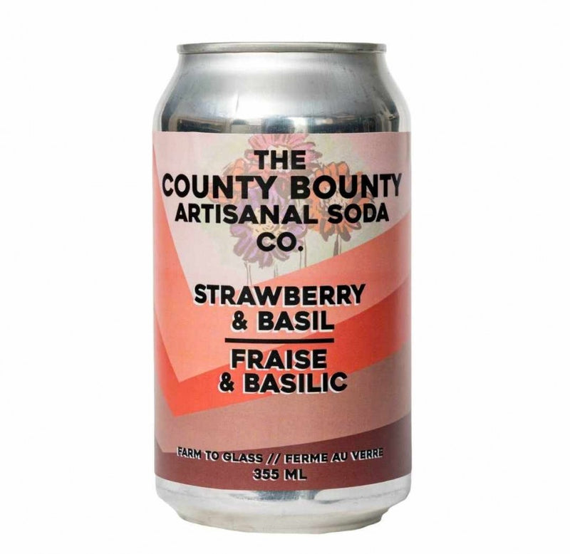 The County Bounty - Strawberry & Basil Soda