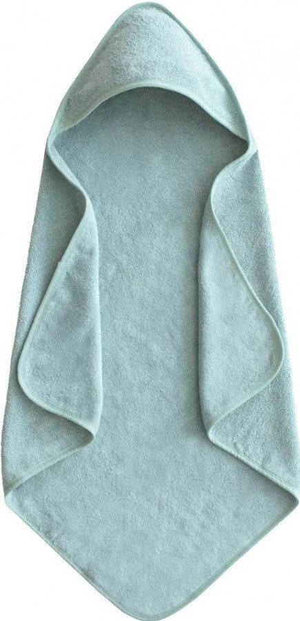 Organic Cotton Baby Hooded Towel - Sea Mist