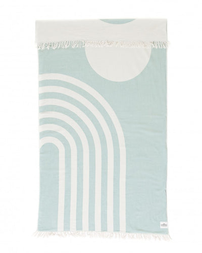 The Retro Curve Towel - Sage