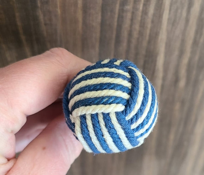Blue Cotton Thread Door Knob
