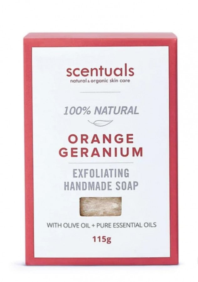 Scentuals Natural & Organic - Orange Geranium Bar Soap
