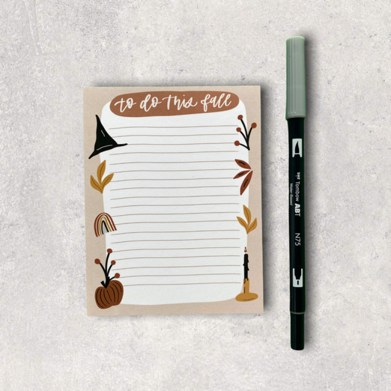 To-Do This Fall Notepad