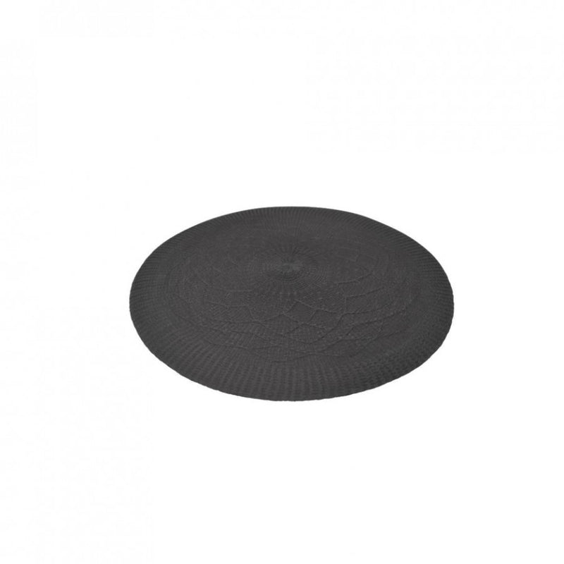 Black Round Placemats