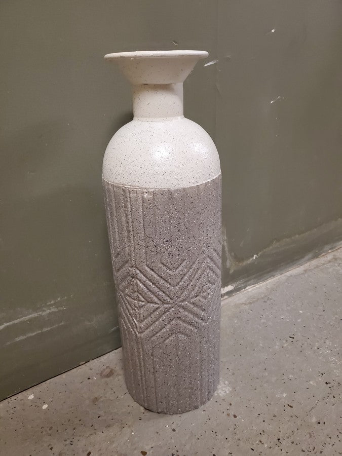 Speckled & Embossed Vase
